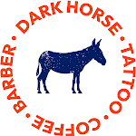Dark Horse Tattoo Coffee And Barber logo